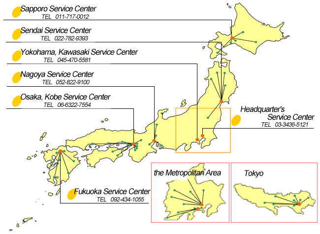 Service station national map